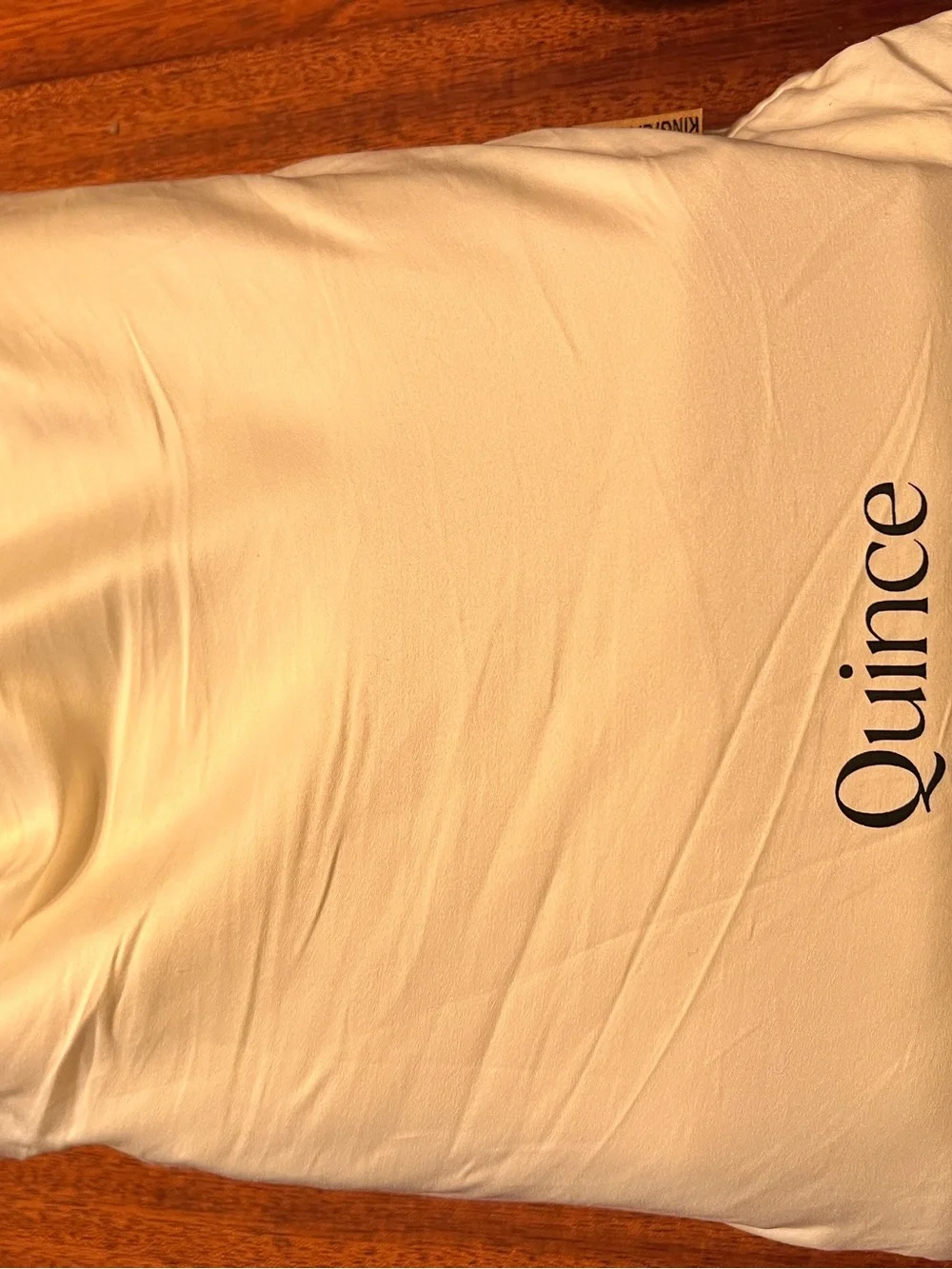 Quince Signature Giza Cotton Sateen Duvet Cover in Ivory King/Cal King 🤍